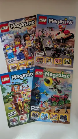 4 magazines Lego neufs