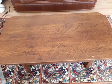 table basse en chêne 2 tiroirs