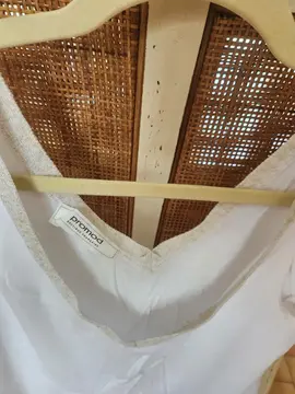 top blanc et doré femme taille 40