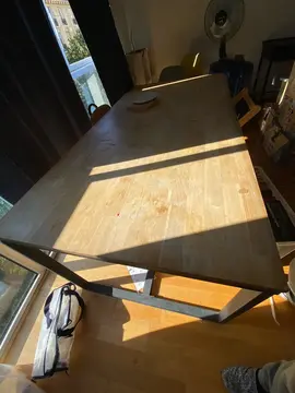 table bois 90*180 cm