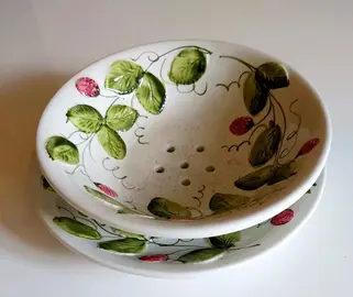 égouttoir à fruit en porcelaine