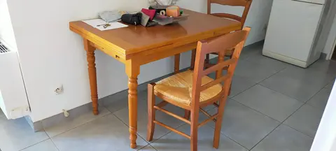 table de cuisine 2 rallonges