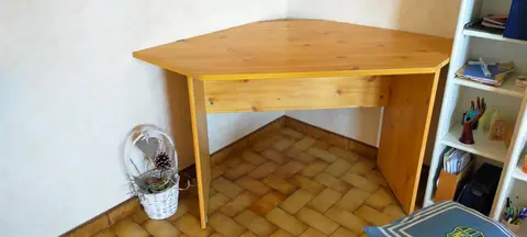 bureau d'angle en pin