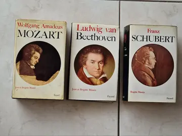 Lot de livres sur 6 compositeurs de musique classique