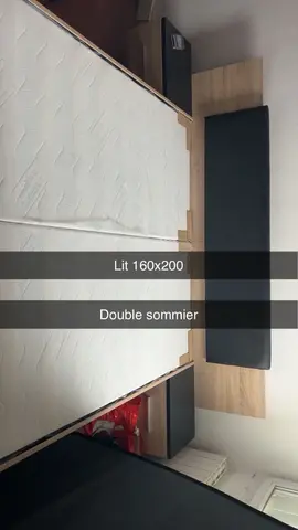 lit 160x200 avec double sommier