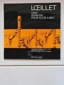 Disque vinyle "Loeillet : Cinq sonates pour flute à bec"