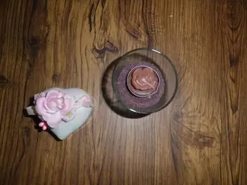 porte bougie mauve