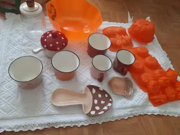 lots vaisselle automne halloween