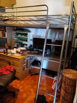 lit en hauteur bureau