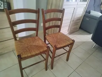 deux chaises bois