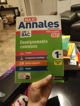 Annales enseignement commun 1re