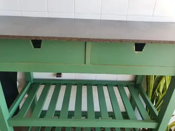 Desserte cuisine en bois