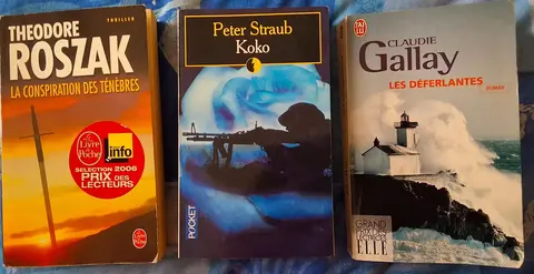 3 livres de poche