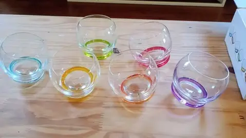 Lot de 6 verres culbutos
