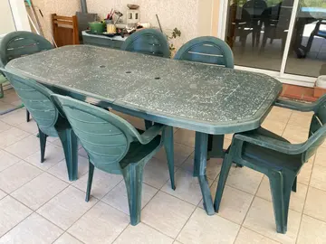 table de jardin