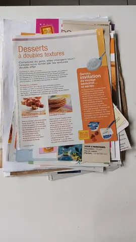 lot de recettes de cuisine sucrées