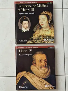 Lot de 2 livres GF "La France au fil de ses rois"