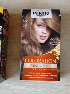 donne 3 colorations cheveux permanente Châtain clair, blond foncé et châtain noisette