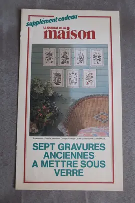 SEPT reproductions de GRAVURES ANCIENNES à mettre sous verre