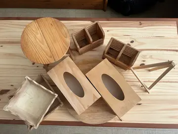 lot objets bois