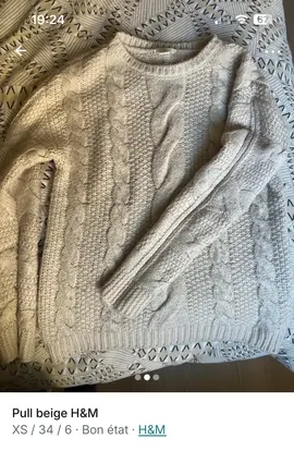 pull chaud taille 34/36
