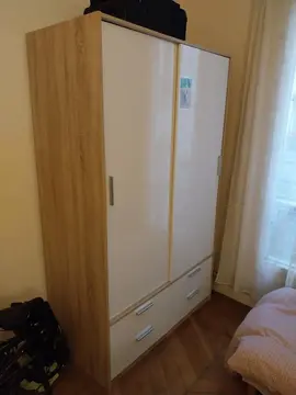 Armoire, penderie, 1 étagère et 4 tiroirs