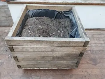 Deux Bacs de jardin en bois 60cm
