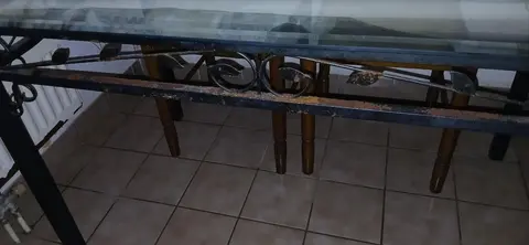 table en verre