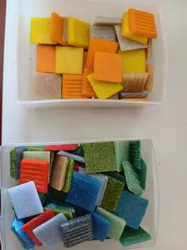 tesselles de mosaïque 2x2 cm