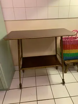 desserte vintage roulante