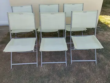 lot de 6 chaises salon de jardin