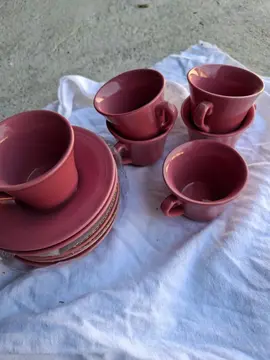 tasses à café +soucoupes