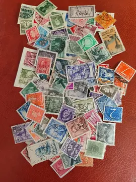 divers lots 100 vrac timbres ètrangers