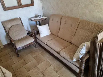 Canapé lit + 2 fauteuils