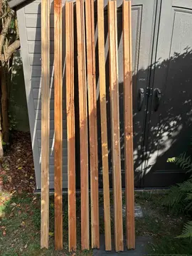 Tasseaux de bois en T 203 x 58 x 45