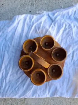 coquetiers en bois d’olivier