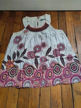 blouses sans manches à fleurs