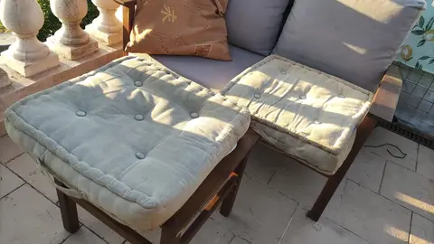 2 coussins de sol epais kapok