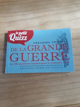 Petit livre quizz de la grande guerre