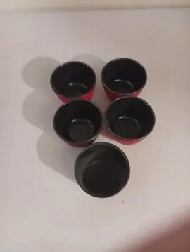 lot tasse à thé en métal