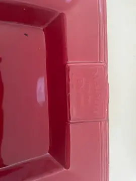 3 assiettes rouge foncé Maison du Monde