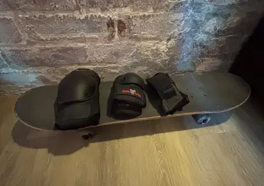 skateboard et protections