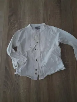 chemise blanche T24 mois