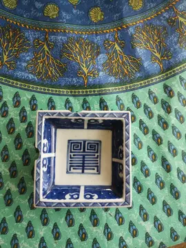 cendrier porcelaine chinoise abîmé