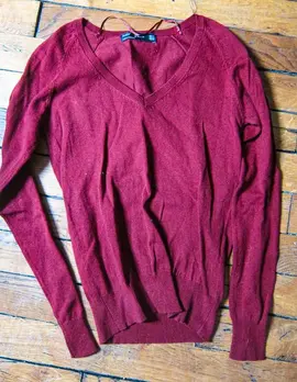 T 38 Pull bordeaux femme
