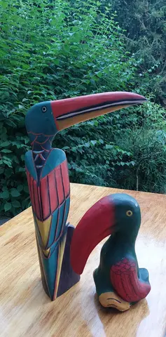 2 oiseaux colorés