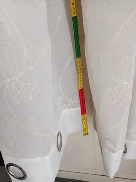 rideau voilage motif cœur