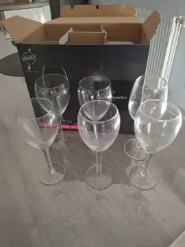 6 verres à vin