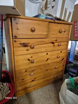 commode en pin