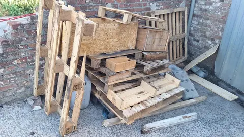 palettes / bois à bruler